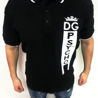 Мъжка тениска Dolce&Gabbana Polo Black !!!, снимка 1 - Тениски - 31492821
