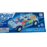 Музикална и светеща, прозрачна, полицейска кола играчка за деца, снимка 2 - Коли, камиони, мотори, писти - 42763820