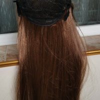  Нова Дълга светло кестенява права  перука - 70 см   - мод.47, снимка 7 - Аксесоари за коса - 15808540