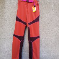 Продавам нов оранжев разтеглив бързосъхнещ панталон с армирани кръпки на крачолите Misty Mountain , снимка 1 - Панталони - 38255143