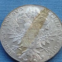 Сребърна монета Австрия талер 1780г. Мария Терезия от Хабсбург 40382 , снимка 4 - Нумизматика и бонистика - 42755861