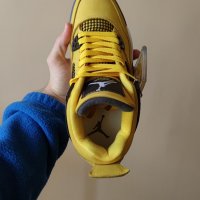 Nike Air Jordan 4 Retro Lightning Yellow Pikachu Нови Кецове Обувки Маратонки Размер 39 , снимка 9 - Кецове - 38295780