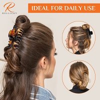Нов Комплект 3 броя цветни щипки за коса аксесоар за прическа Шнола, снимка 4 - Аксесоари за коса - 40817218