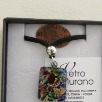 Ръчно изработено колие от стъкло Мурано, Венеция, снимка 3 - Колиета, медальони, синджири - 39689447