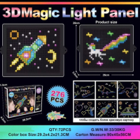 Креативен детски 3D светещ пъзел, 180 части, снимка 6 - Игри и пъзели - 44717986
