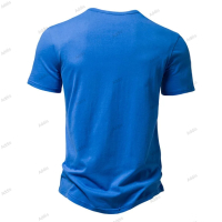 Мъжка едноцветна лятна тениска с къс ръкав, 4цвята , снимка 10 - Тениски - 44776441