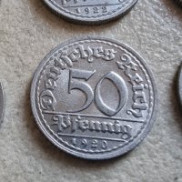 Монети . Германия. 50 пфенига. 1920, 1921, 1922 година. Алуминий. 6 бройки. , снимка 6 - Нумизматика и бонистика - 42863933