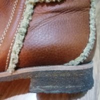 Тимбърленд зимни боти с подметка суров каучук,шити,кожени 41 номер, снимка 3 - Дамски боти - 38989213