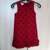 Червена Кокетна рокличка, снимка 1 - Детски рокли и поли - 30499483