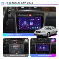 Мултимедия, Двоен дин, за Audi A6, Андроид, 9", кола, 2 Дин, навигация за Ауди А6 плеър с Android A6, снимка 3 - Аксесоари и консумативи - 40633991