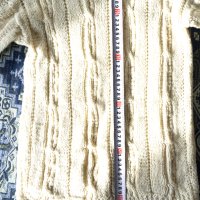 Пуловер-ръчно плетен, бял, снимка 3 - Детски пуловери и жилетки - 42833837