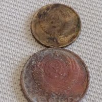 Лот монети 10 броя копейки СССР различни години и номинали 39370, снимка 3 - Нумизматика и бонистика - 44143178