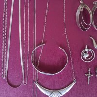 Сребърни верижки и висулки, снимка 3 - Колиета, медальони, синджири - 34675118