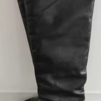 Уникални ботуши Christian Louboutin над коляното, естествена кожа, снимка 1 - Дамски ботуши - 44935691