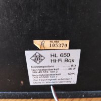 Telefunken HL 650 HI-FI Box, снимка 3 - Тонколони - 39009180