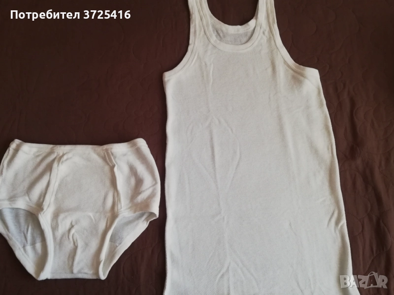 Мъжко бельо, ново- комплект слип и потник, размер М, по 6,00 лв комплект, снимка 1