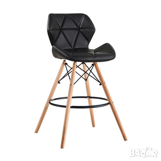 Бар стол черен, снимка 1