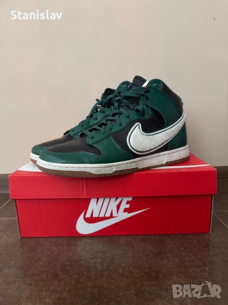 Nike Dunk High Retro University тъмно зелени, снимка 1