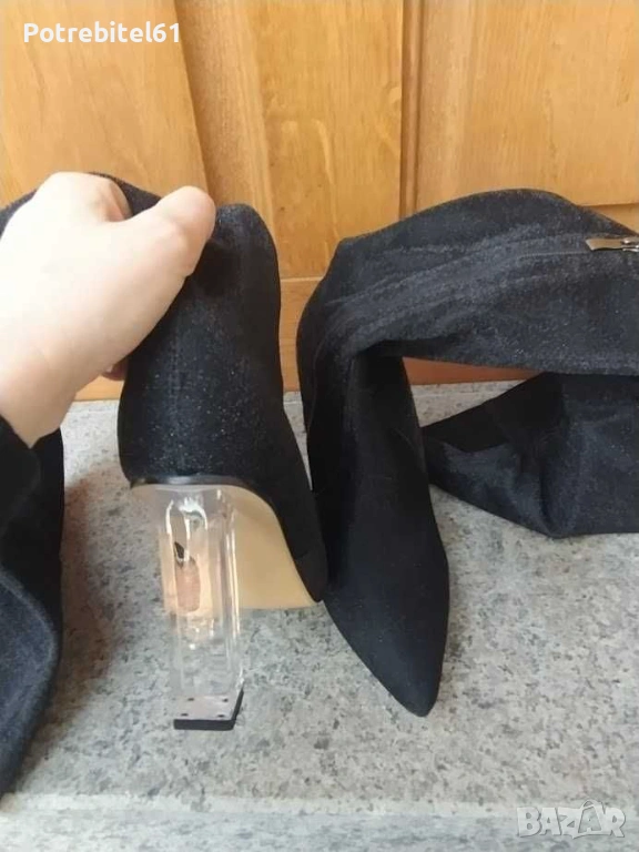 Нови високи ботуши с прозрачен ток на марката Stillo, снимка 1
