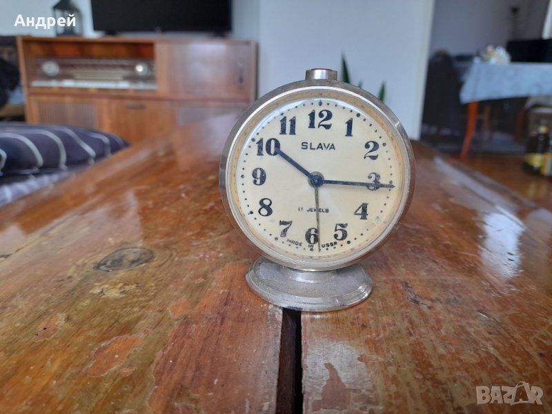 Настолен часовник,будилник СЛАВА,SLAVA #9, снимка 1
