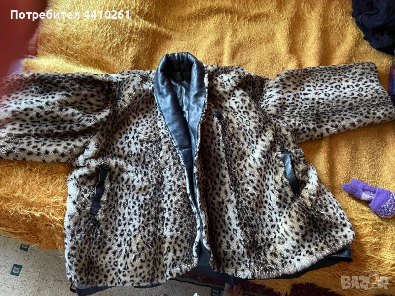 Дамско кожено палто с две лица, снимка 1