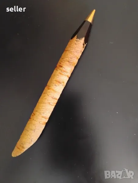 Дървен ретро химикал , снимка 1