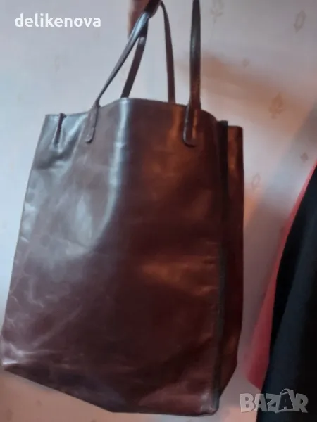 Голяма ежедневна чанта от 100% Кожа, снимка 1