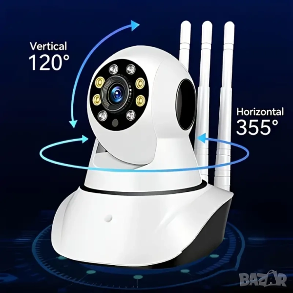  Безжична 360° панорамна камера IP36  , снимка 1