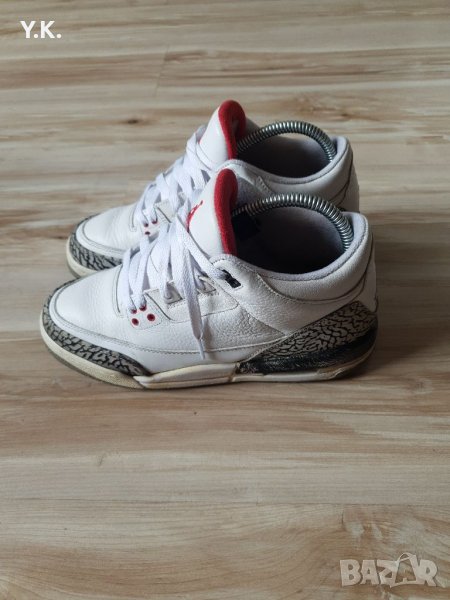 Оригинални кецове Nike Air Jordan 3 Retro White Cement (GS), снимка 1