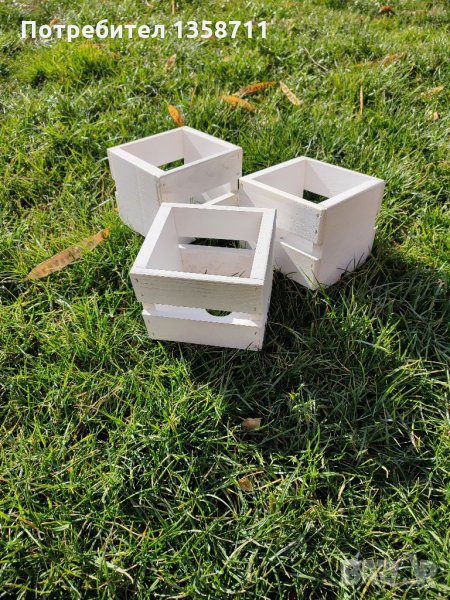 Малки дървени кашпи, снимка 1