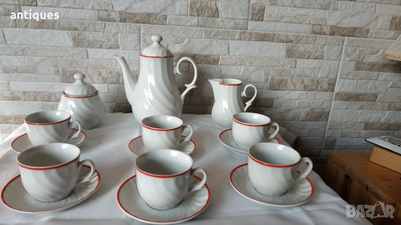 Чисто нов сервиз за кафе -15 части - Завод Китка, снимка 1