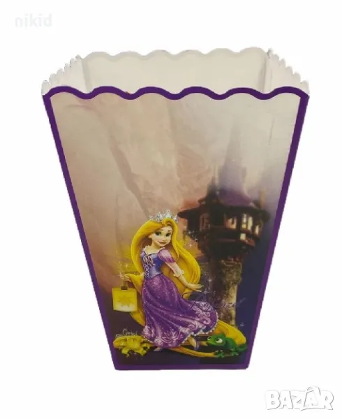 Рапунцел картонена Парти кутия за дребни лакомства пуканки и др, снимка 1