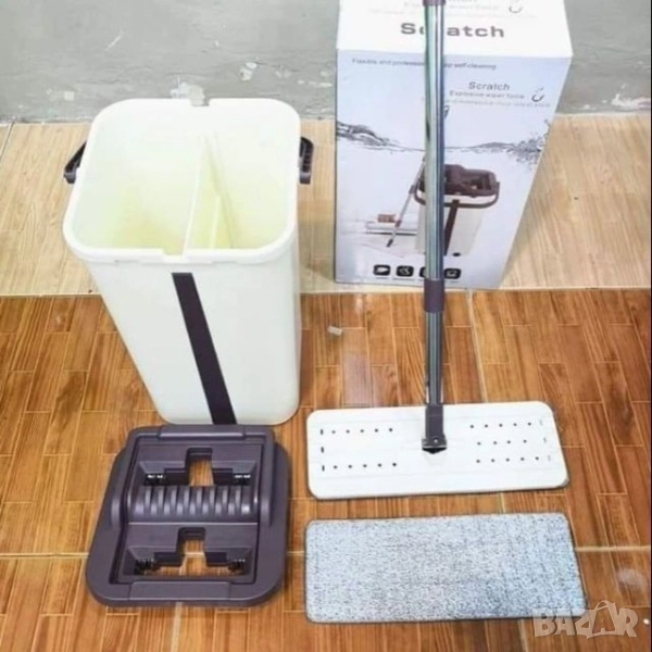 Компактен квадратен моп с кофа, снимка 1
