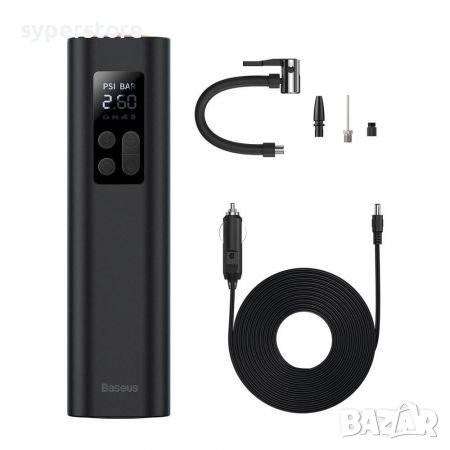 Преносим компресор за гуми Baseus CRCQ000001 Мини авто компресор, снимка 1