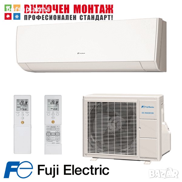 Инверторен стенен климатик Fuji Electric RSG24KLCA SEER 7.10 A++ SCOP 4.00 A+, снимка 1