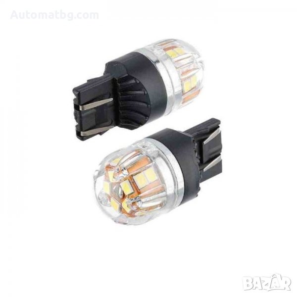 Комплект диодни крушки Automat, WY21, 12-24V, 6500K, 320Lm, 2 броя, снимка 1