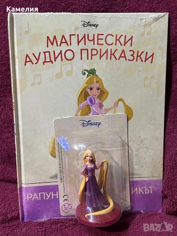 Магически аудио приказки Дисни - Рапунцел и разбойникът - книжка с фигурка, снимка 1