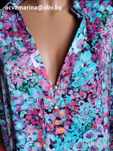 Нова риза сатен на Zara-р-р ХЛ, снимка 1