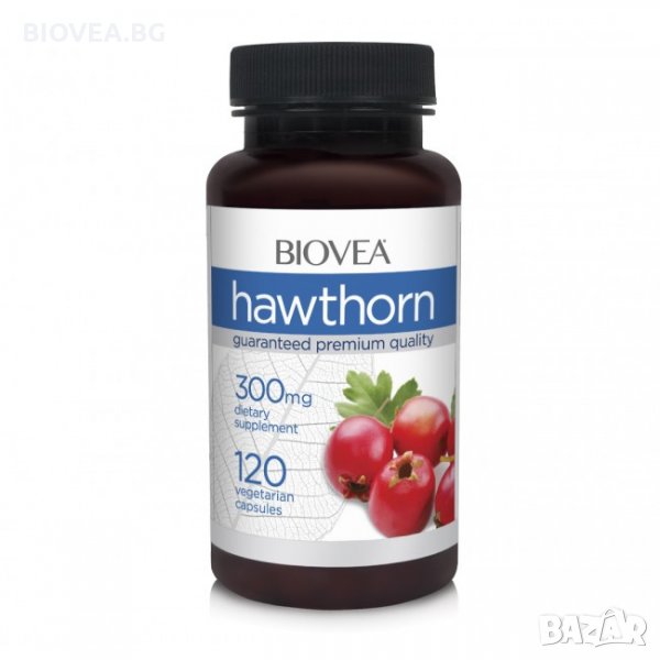 Хранителна добавка Biovea HAWTHORN 300mg 120caps, снимка 1