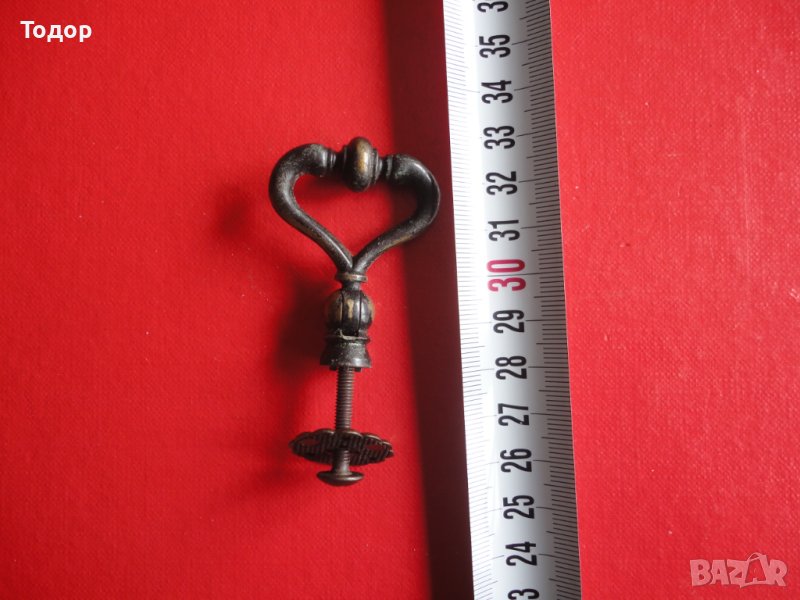 Бронзова дръжка обков , снимка 1