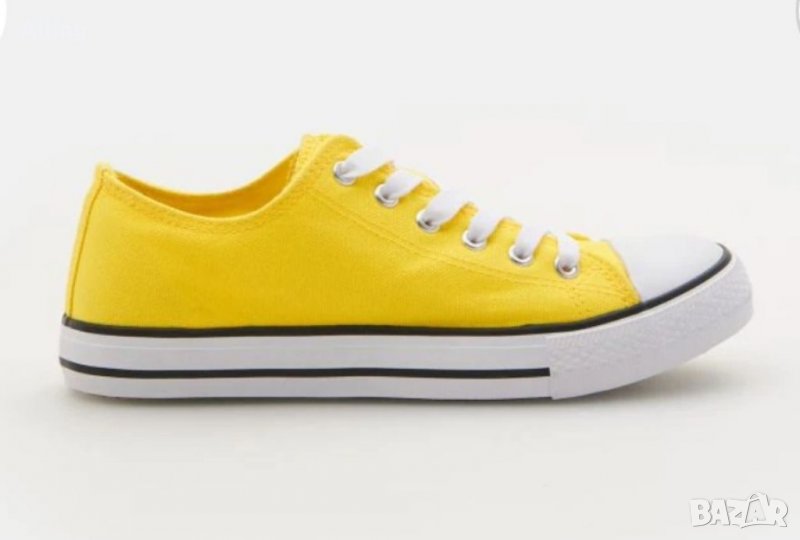 Дамски жълти кец ове плат Но 41, снимка 1