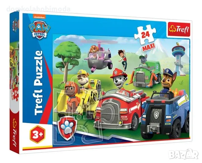Пъзел Paw Patrol. Trefl, 24 части MAXI , 60х40 см, снимка 1