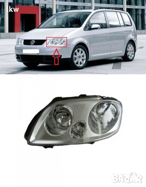 Фар за Volkswagen Caddy 2004-2010, Volkswagen Touran 2003-2006 Шофьорска или Пасажерска страна, снимка 1