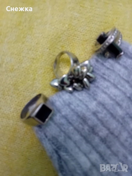 лот от 3 дамски пръстени, снимка 1