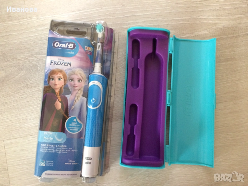 Нова електрическа четка за зъби Oral B Frozen с подарък., снимка 1