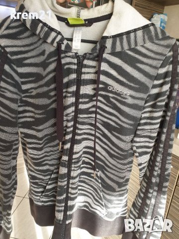 Adidas Neo зебра дамско горнище  номер S, снимка 1