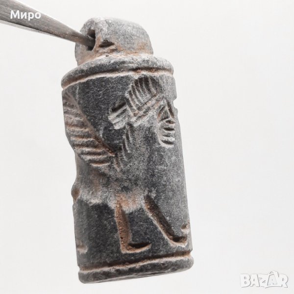 РЕПЛИКА МЕДАЛЬОН ДРЕВЕН БЛИЗКОИЗТОЧЕН ПЕЧАТ АМУЛЕТ ПЕЧАТ ГЕМА, снимка 1