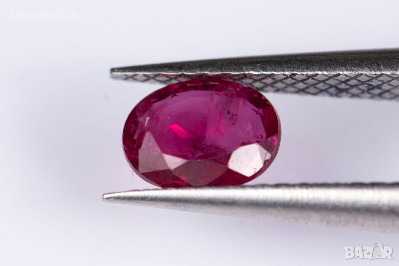 Рубин 0.40ct само нагряван овална шлифовка #7, снимка 1