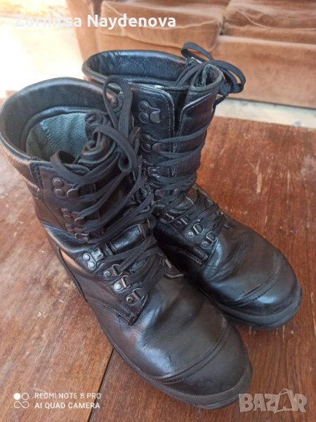 Кубинки от естествена кожа 44 номерер. С core-tex защита. Обувани са няколко пъти., снимка 1