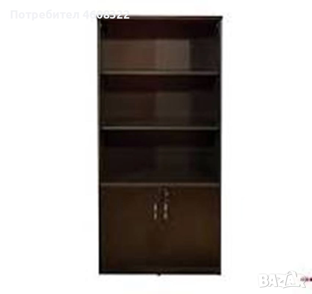 Продавам бибилиотечен шкаф чери венге - нов, снимка 1